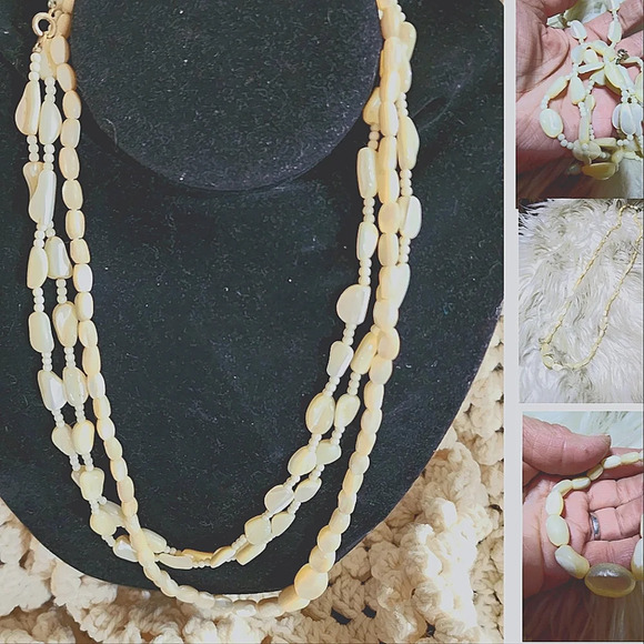 Vintage mother of pearl necklaces‎ - Picture 1 of 16